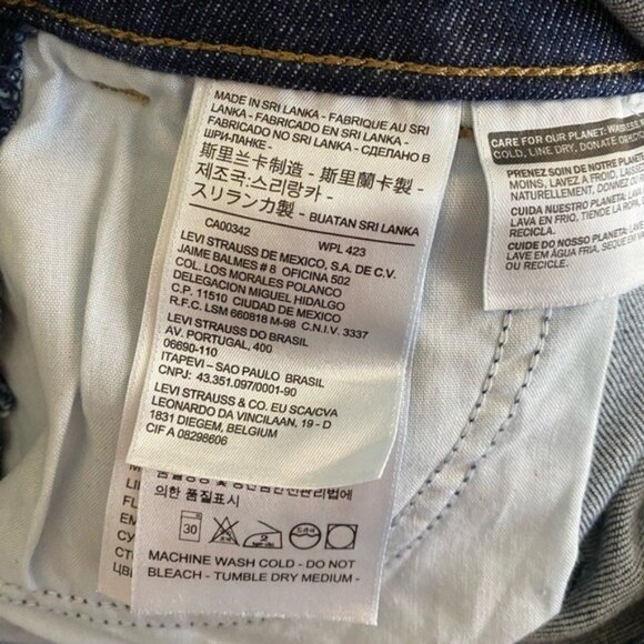 Levi’s Premium Bib Denim Overalls NWT 18W - Picture 10 of 12